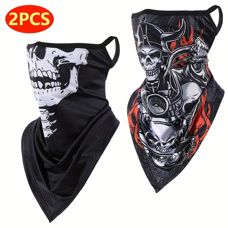 2-Pack, Men's Gothic Mask and  - Fishing Mask Sun Protection 评论和价格