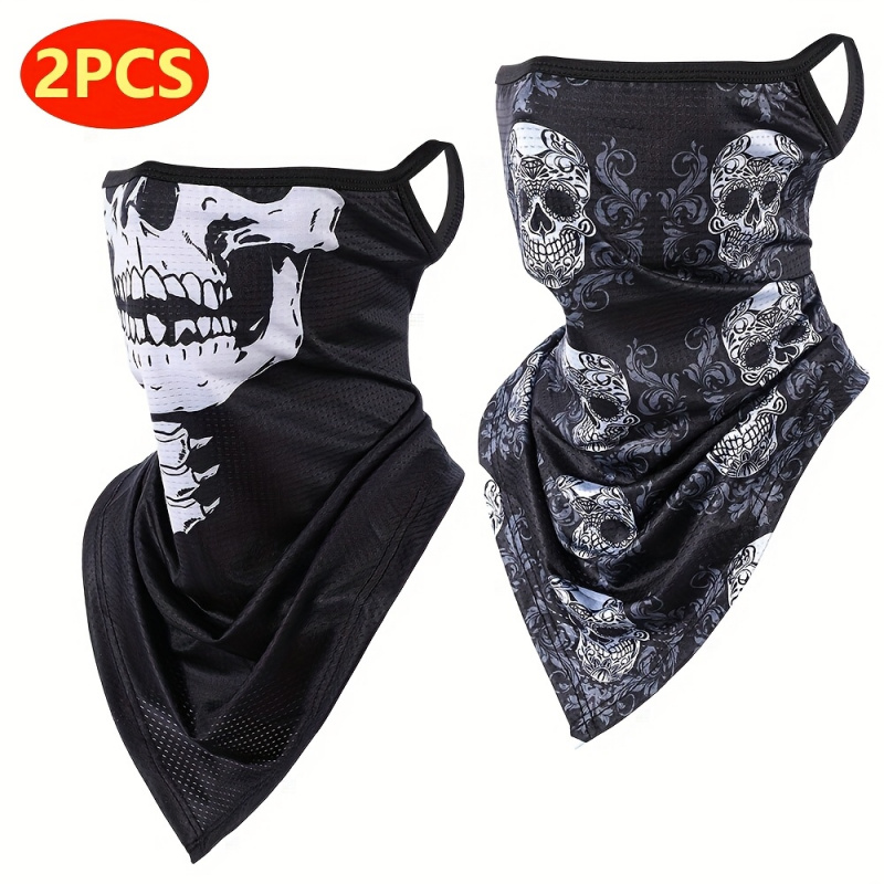 2-Pack, Men's Gothic Mask and  - Fishing Mask Sun Protection 评论和价格