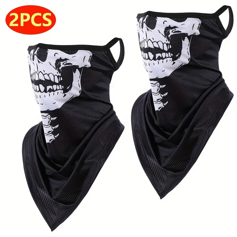 2-Pack, Men's Gothic Mask and  - Fishing Mask Sun Protection 评论和价格