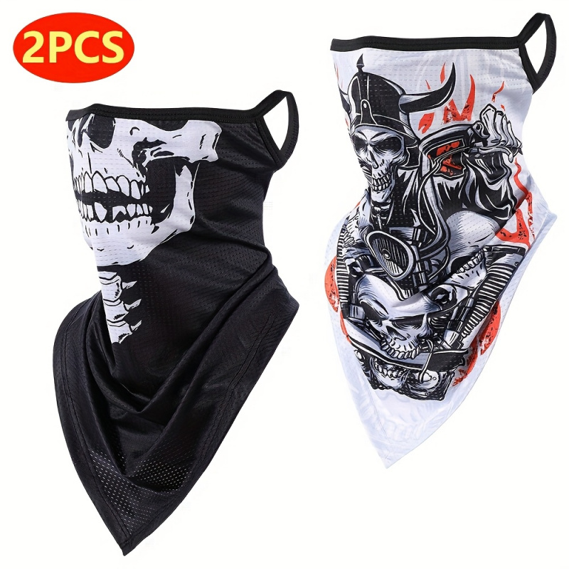 2-Pack, Men's Gothic Mask and  - Fishing Mask Sun Protection 评论和价格