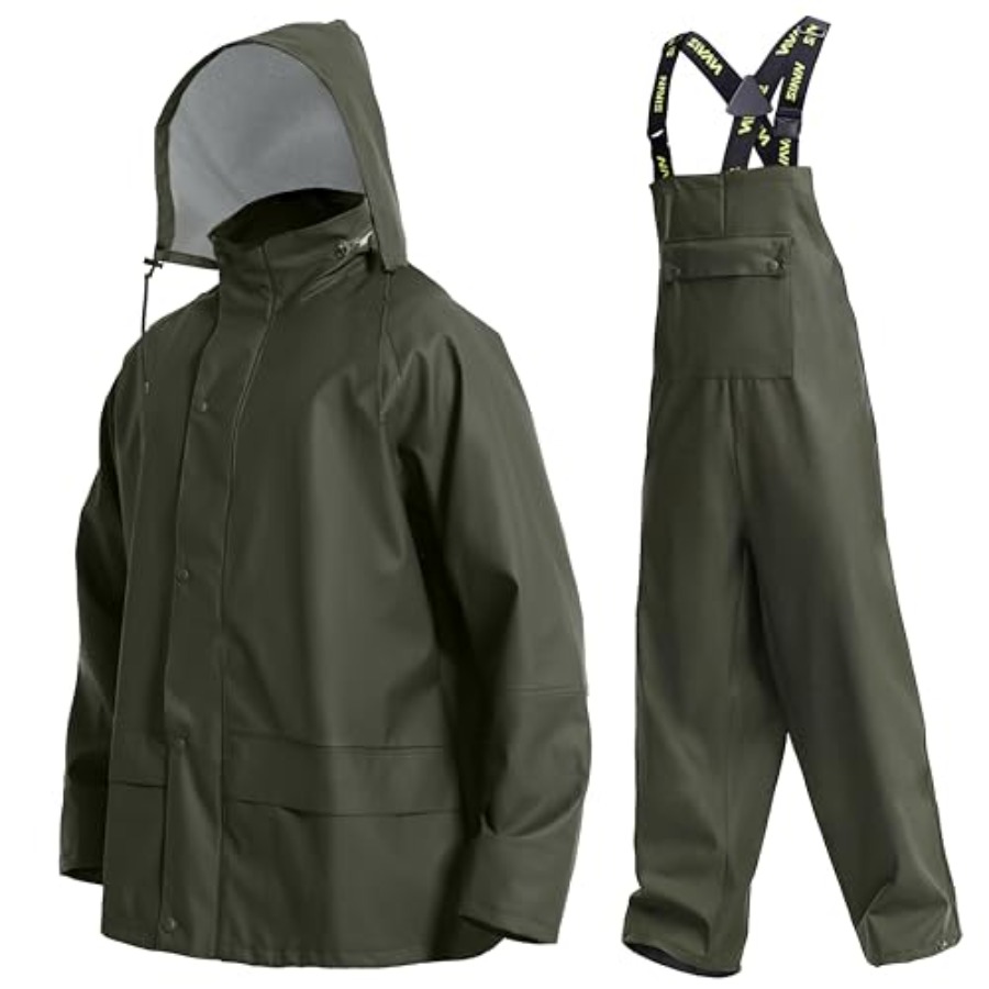Mens PRO Workwear 3-Piece Wate - Fishing Jacket Waterproof 评论和价格