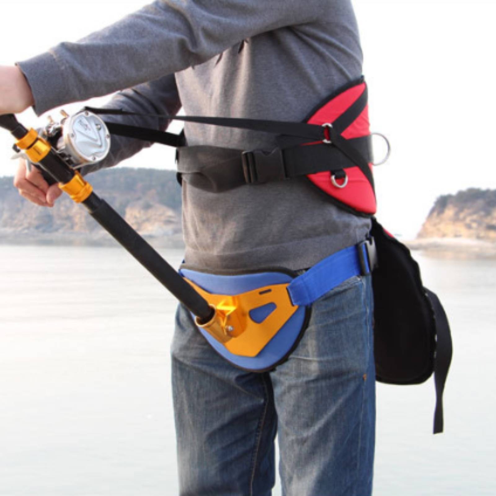 Fishing Waist Belt with Seat C - Fishing Belt 评论和价格