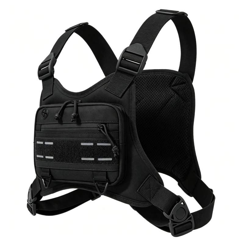 Tactical Front Chest Rig Bag V - Fishing Vest 评论和价格