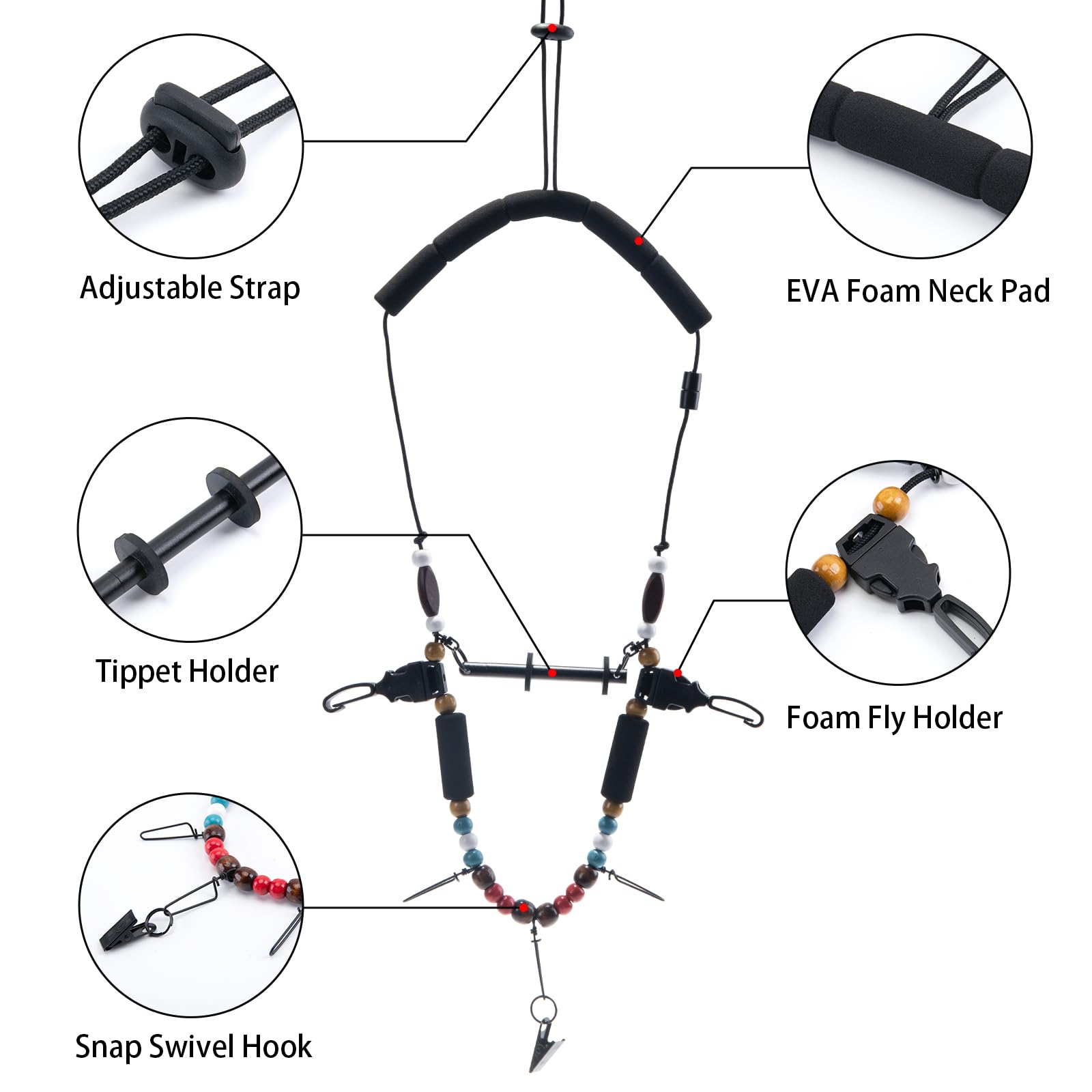 Goture Fly Fishing Lanyard Lig - Fishing Belt 评论和价格