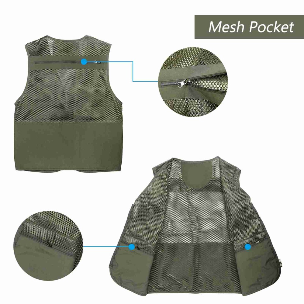 Durable with 16 Pockets Fishin - Fishing Vest 评论和价格