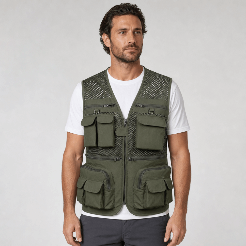 Durable with 16 Pockets Fishin - Fishing Vest 评论和价格