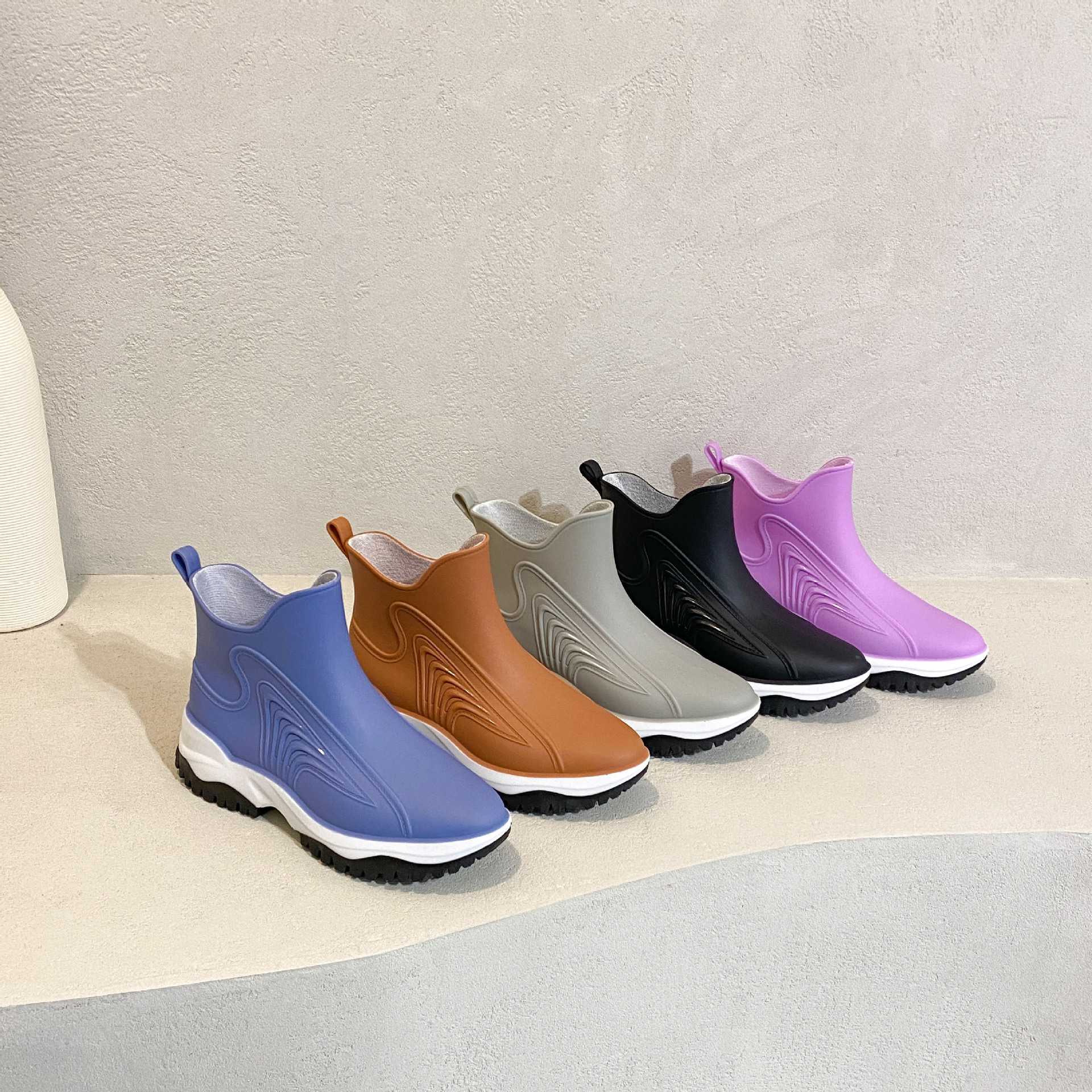 Women Rainboots Slip-on Waterp - Fishing Waders 评论和价格