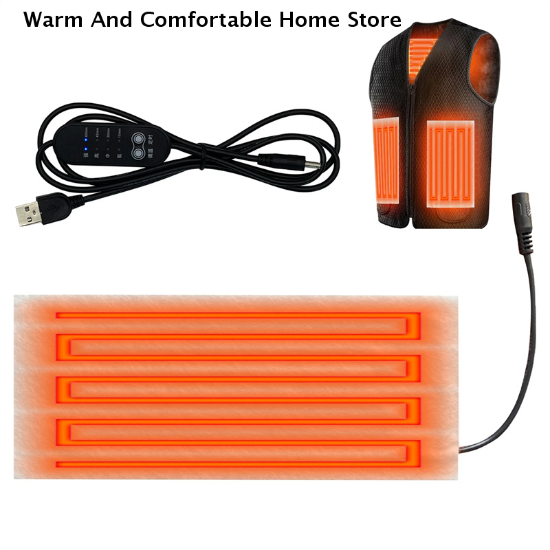 5V USB Warm Paste Pads Fast-He - Fishing Vest 评论和价格