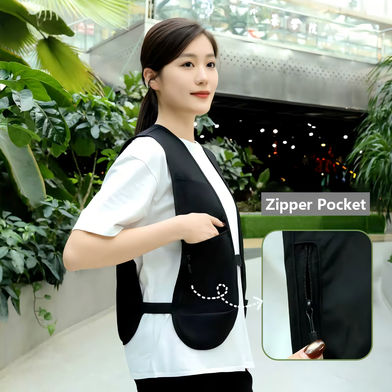 Zipper type work vest super li - Fishing Vest 评论和价格