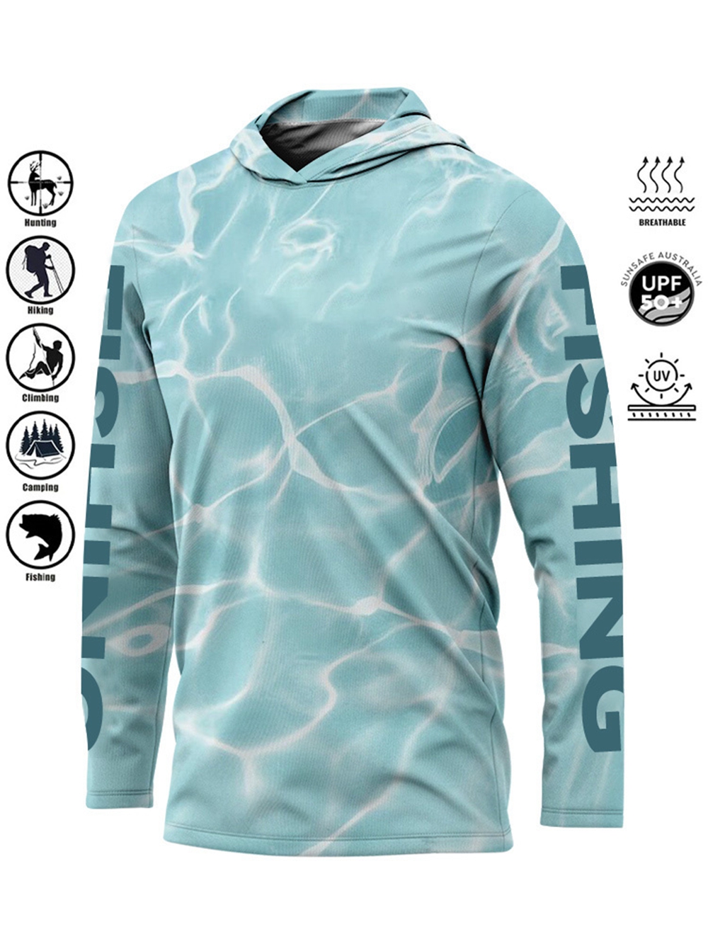 MALFC Hood Fishing Shirt Fishi - Fishing Rain Suit 评论和价格