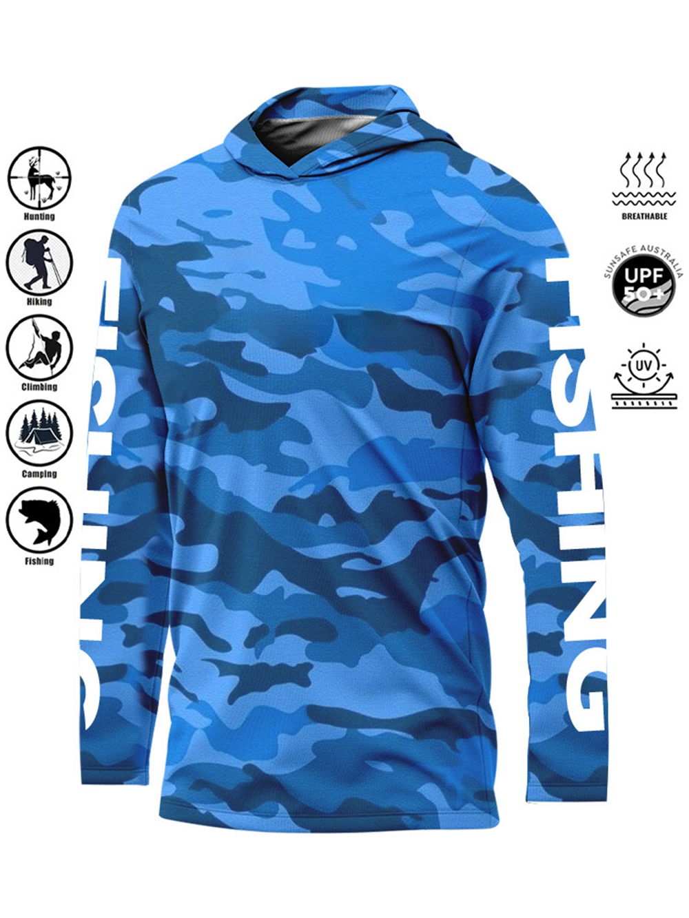 MALFC Hood Fishing Shirt Fishi - Fishing Rain Suit 评论和价格