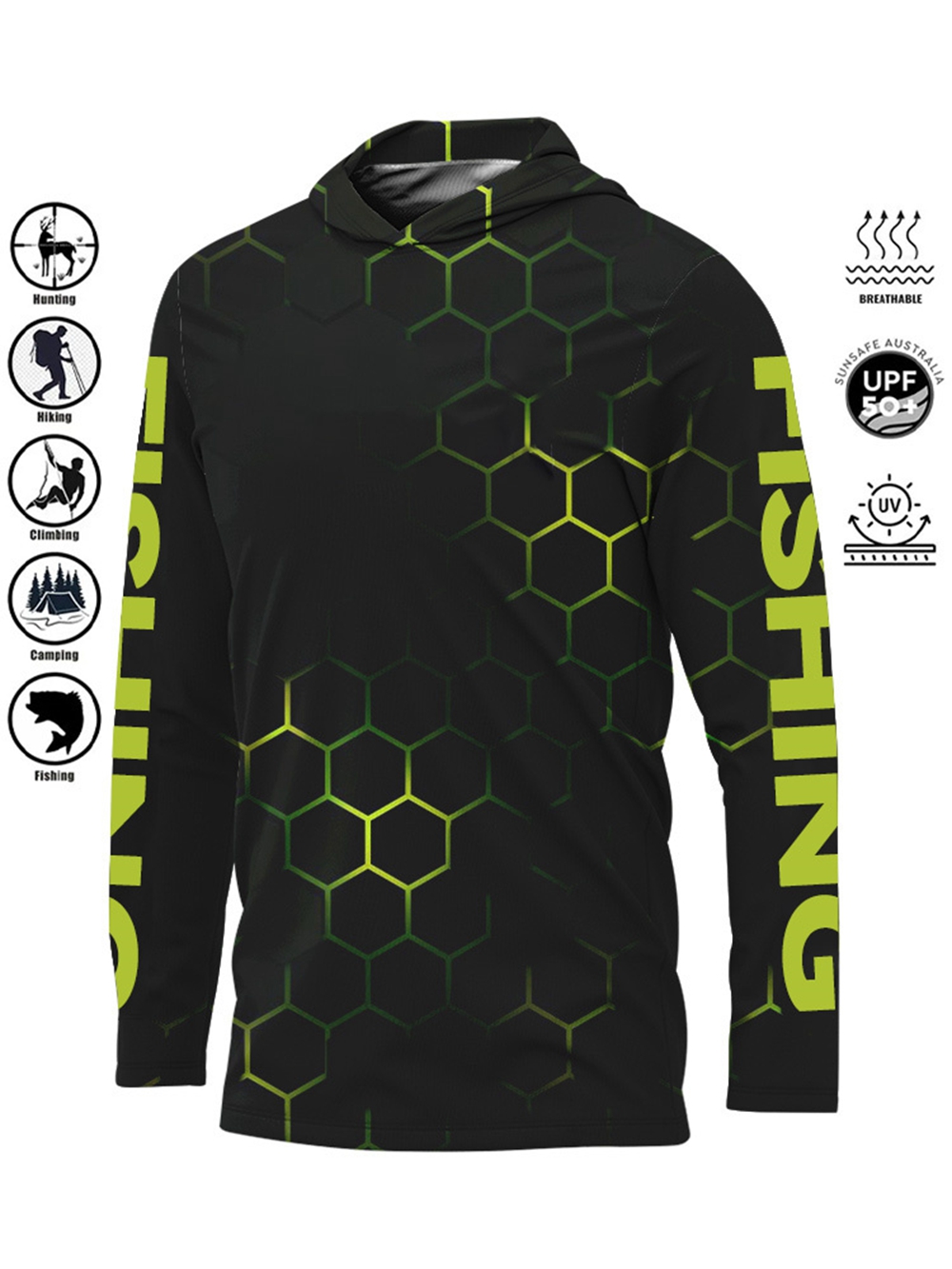 MALFC Hood Fishing Shirt Fishi - Fishing Rain Suit 评论和价格